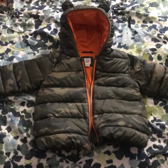 army fatigue bubble jacket